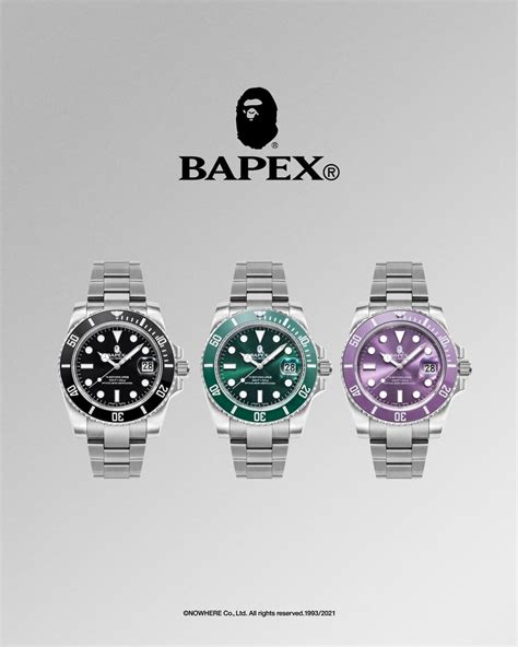 Bape x Rolex watch